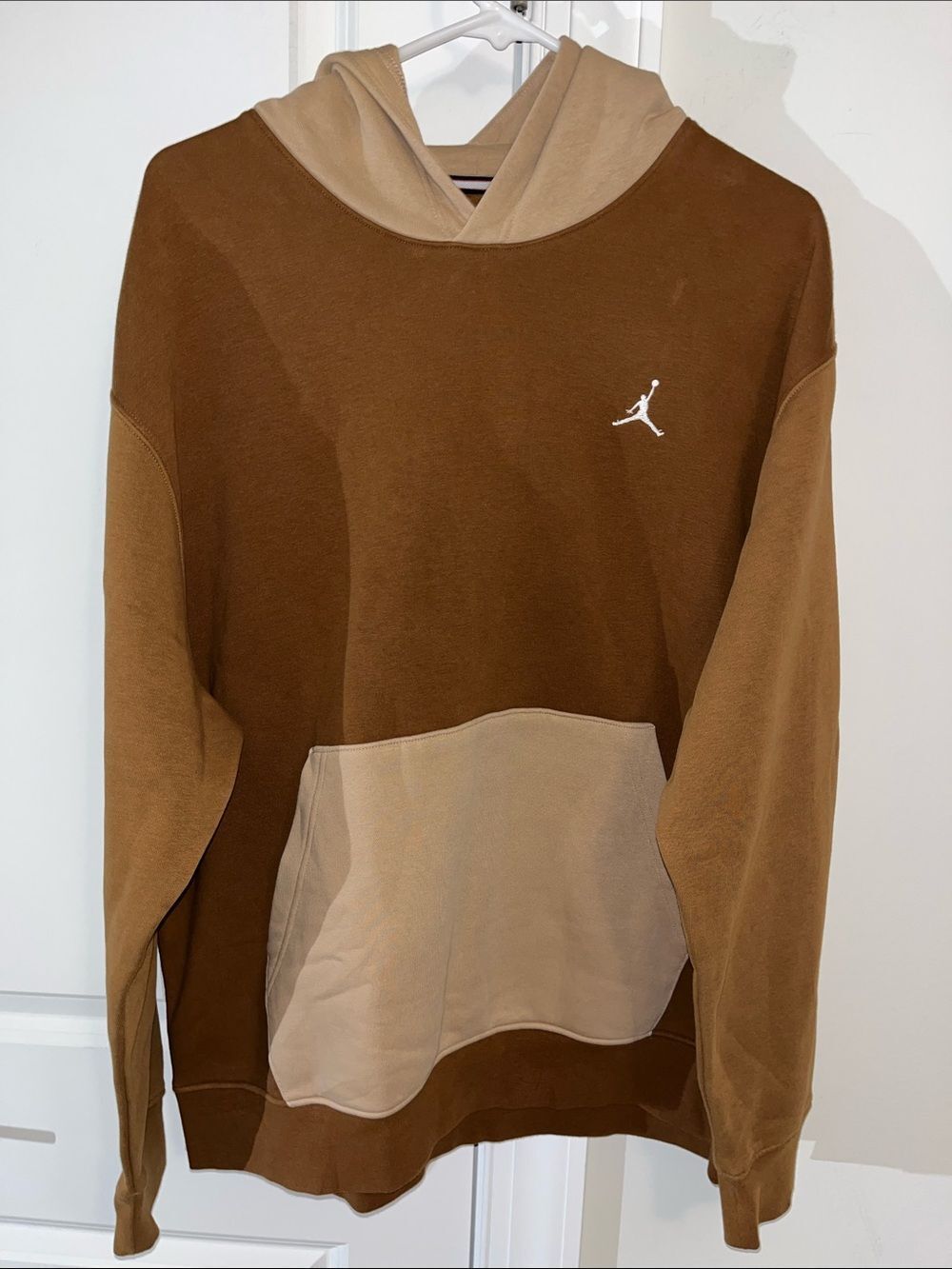 Jordan Flight Brown Tan Taupe colors Swingman fleece hoodie hooded sweatshirt L
